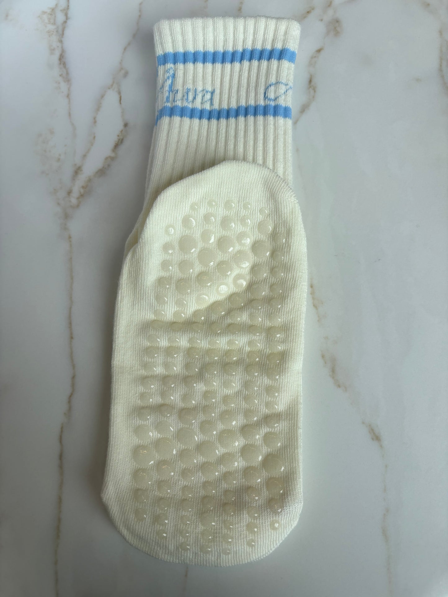 Bas beige et bleu Åura