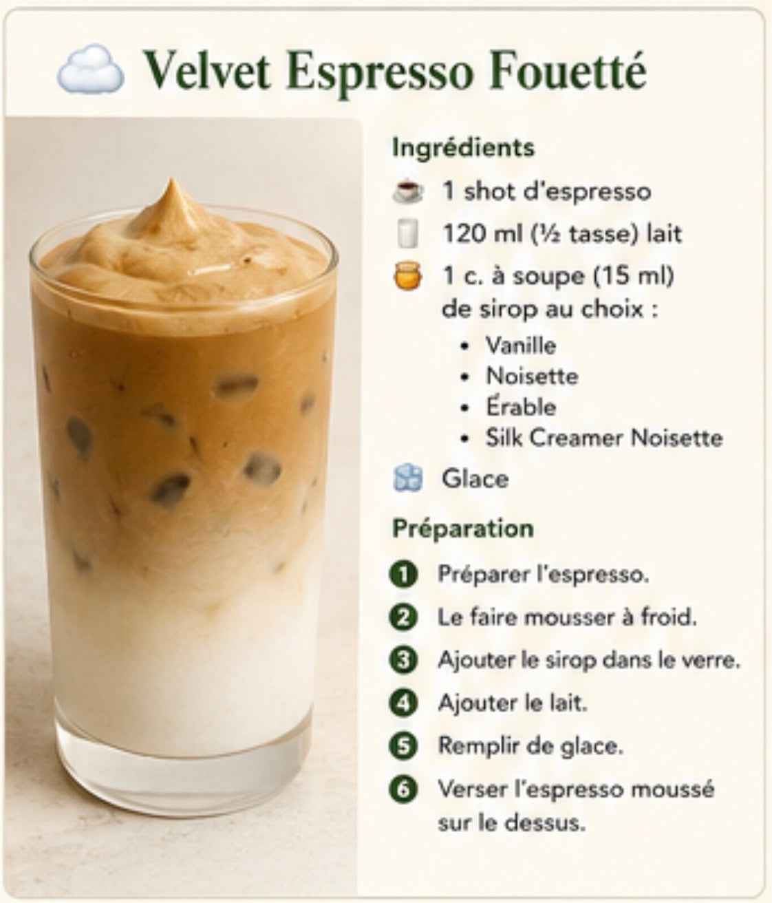 Espresso glacē signature