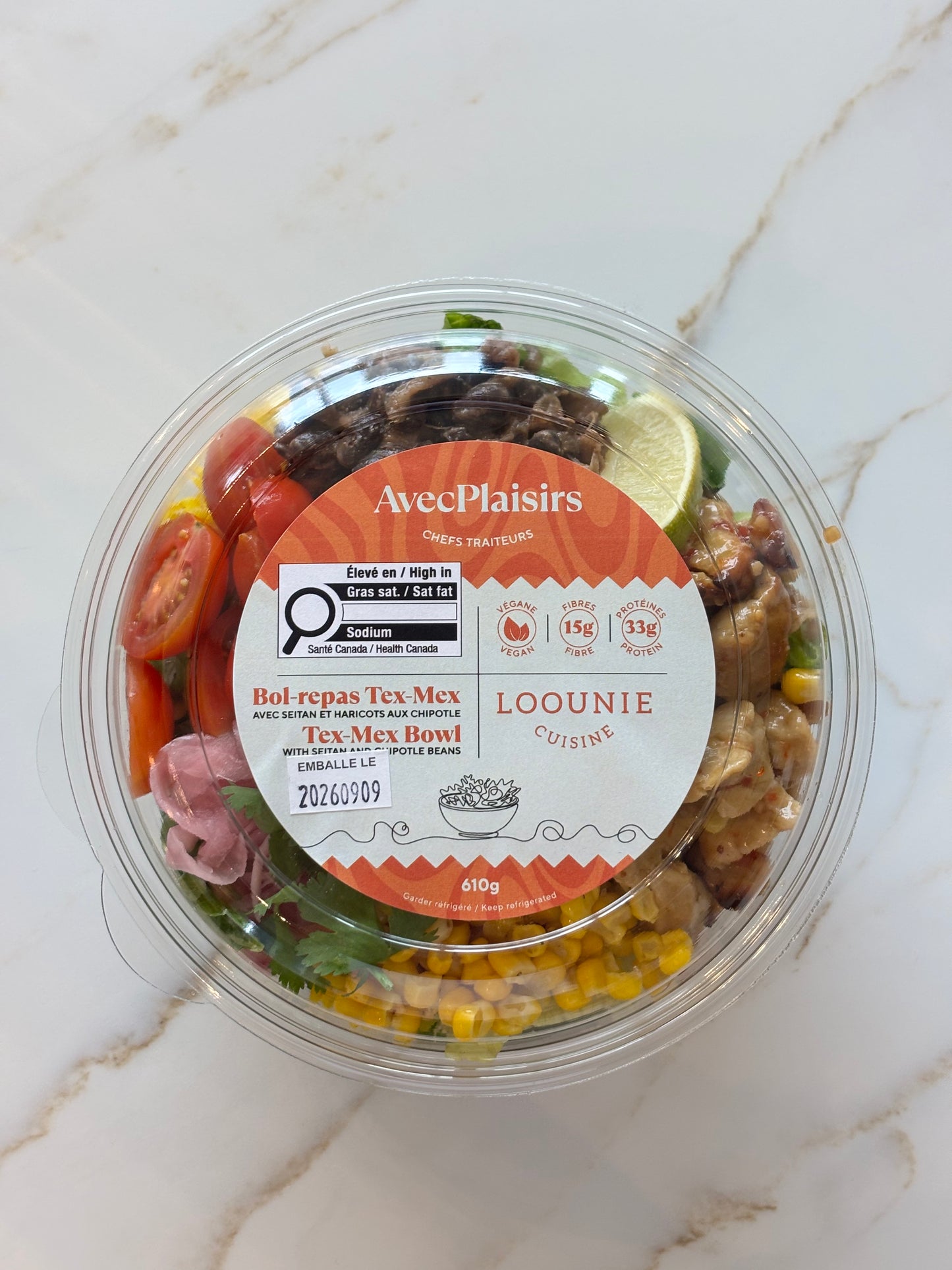 Avec Plaisirs « Bol-repas Tex-Mex »