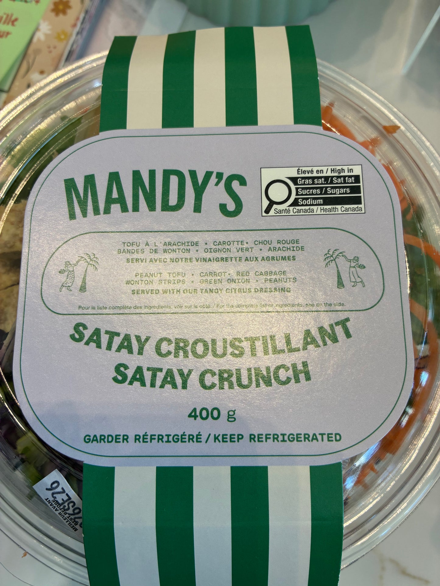 Salade Satay croustillant