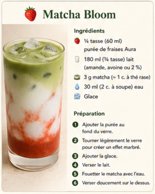 Matcha bloom 🍓